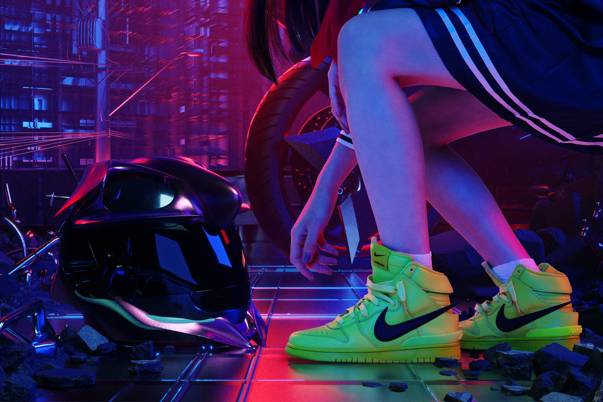 Nike x AMBUSH Dunk High (Atomic Green/Black/Flash Lime) â CNCPTS