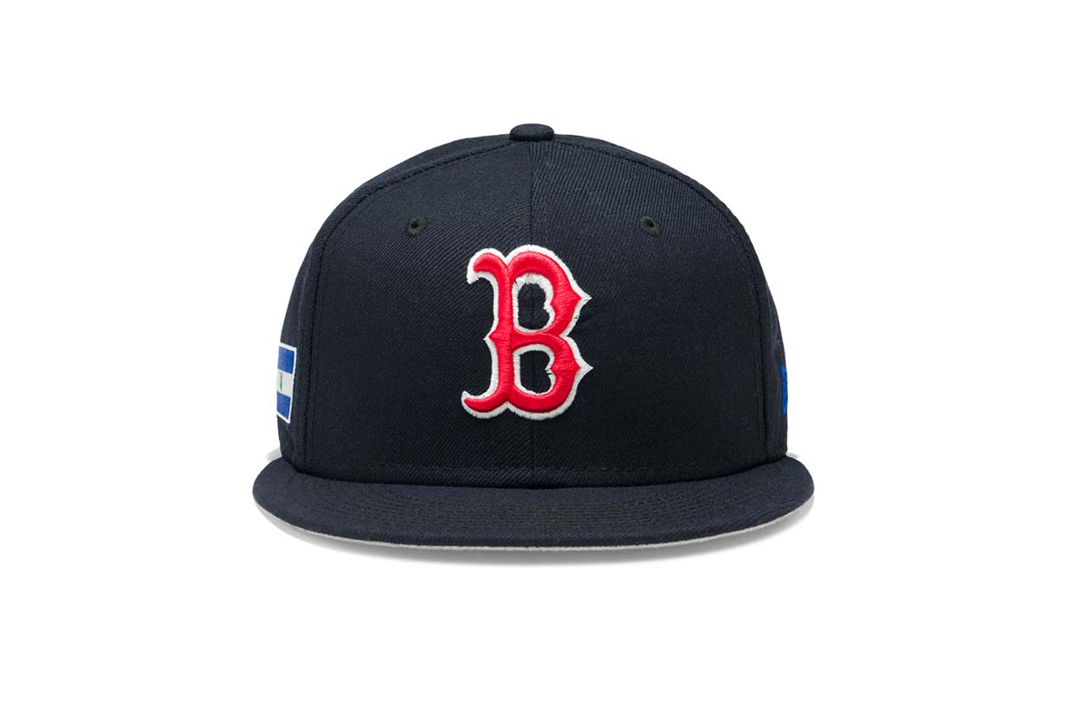 Concepts x New Era 5950 El Salvador Flag Boston Red Sox Fitted Hat (Na
