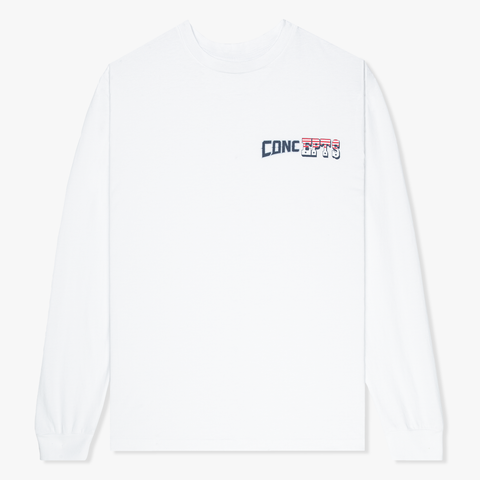 Concepts Home Town Rival Long Sleeve Tee (White)