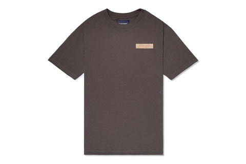 Concepts Leather Patch Tee (Cool Grey)