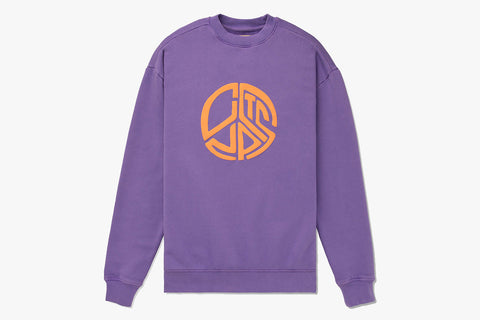 Concepts Peace Logo Crewneck (Dahlia Purple)