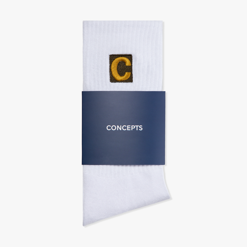 Concepts Random C Sock (White/Brown)
