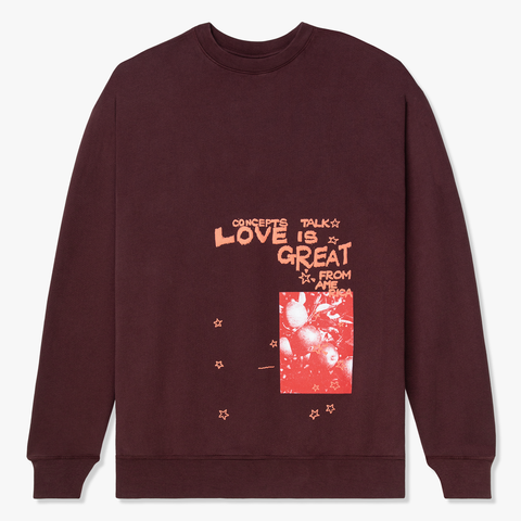 Concepts Love is Great Crewneck (Carob)