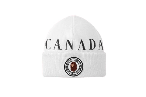Concepts x Canada Goose x BAPE Reversible Toque (White)