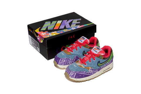 Concepts x Nike Toddler Air Max 1 SP (Wild Violet/Multi-Color/Sail/Mean Green)