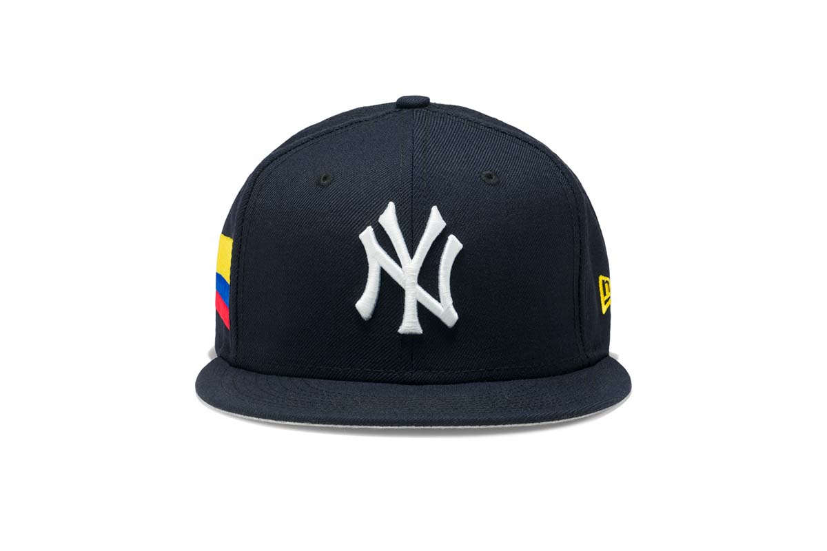 Concepts x New Era 5950 Colombia Flag New York Yankees Fitted Hat (Nav