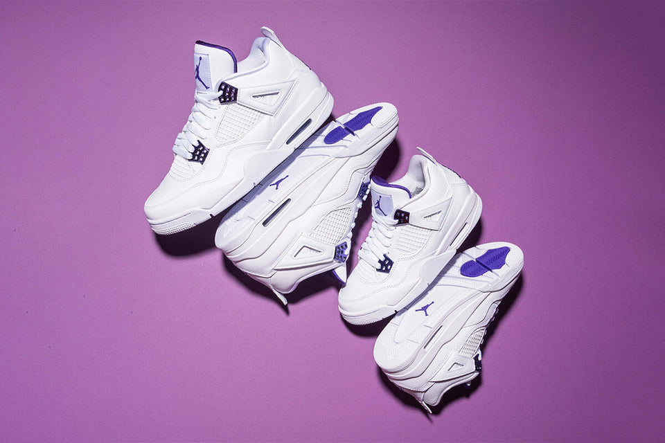 Nike Air Jordan 4 'Purple Metallic' Online Drawing