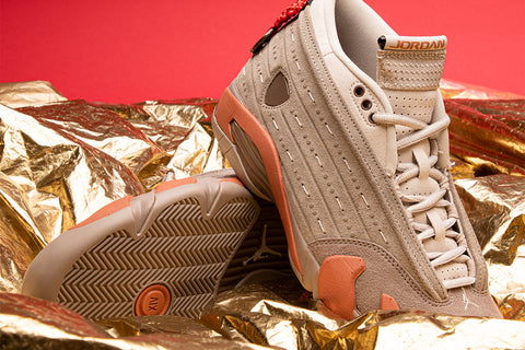 CLOT x Air Jordan 14 Low 'Sepia Stone' Online Drawing