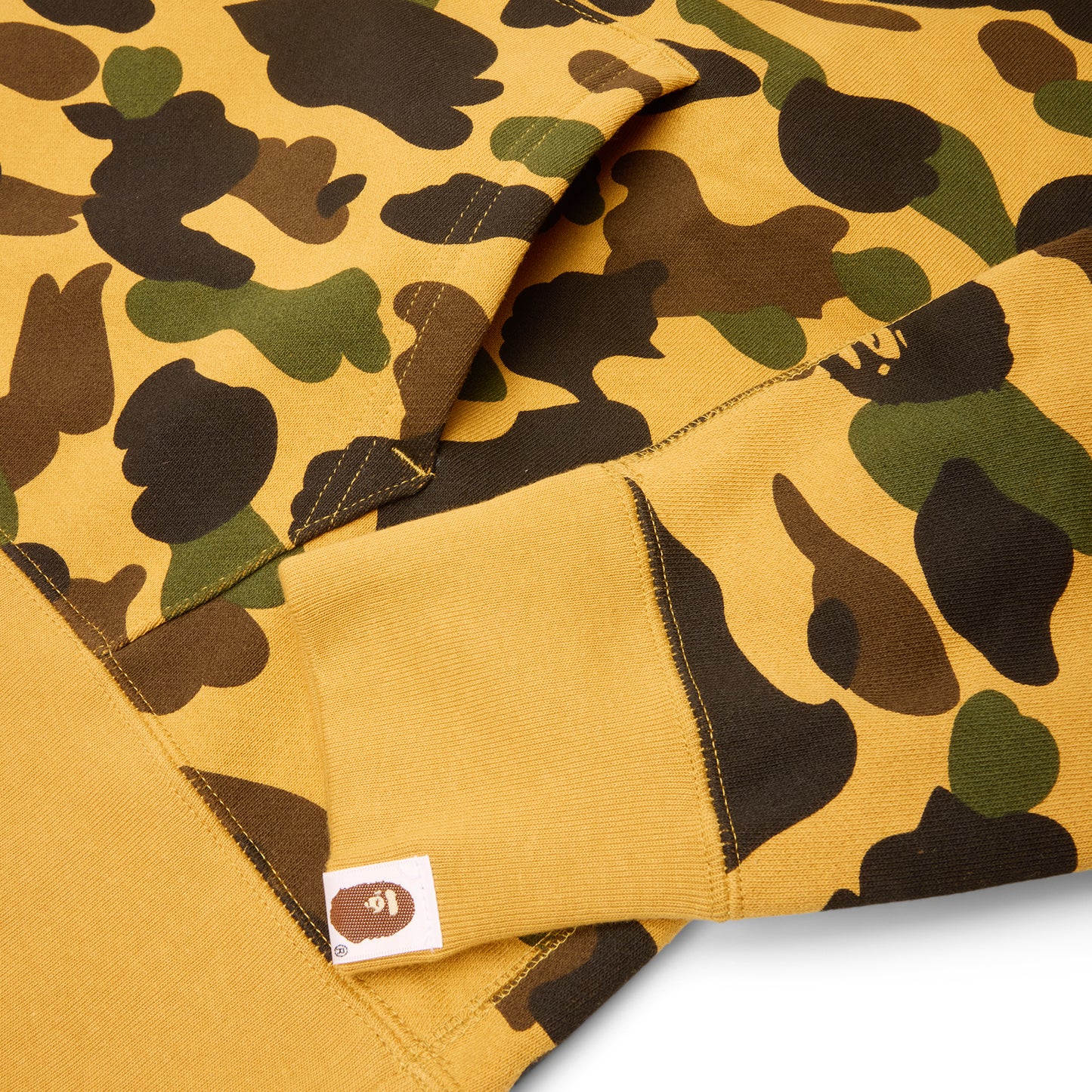 A Bathing Ape 1ST Camo Bape Pullover Hoodie (Yellow)