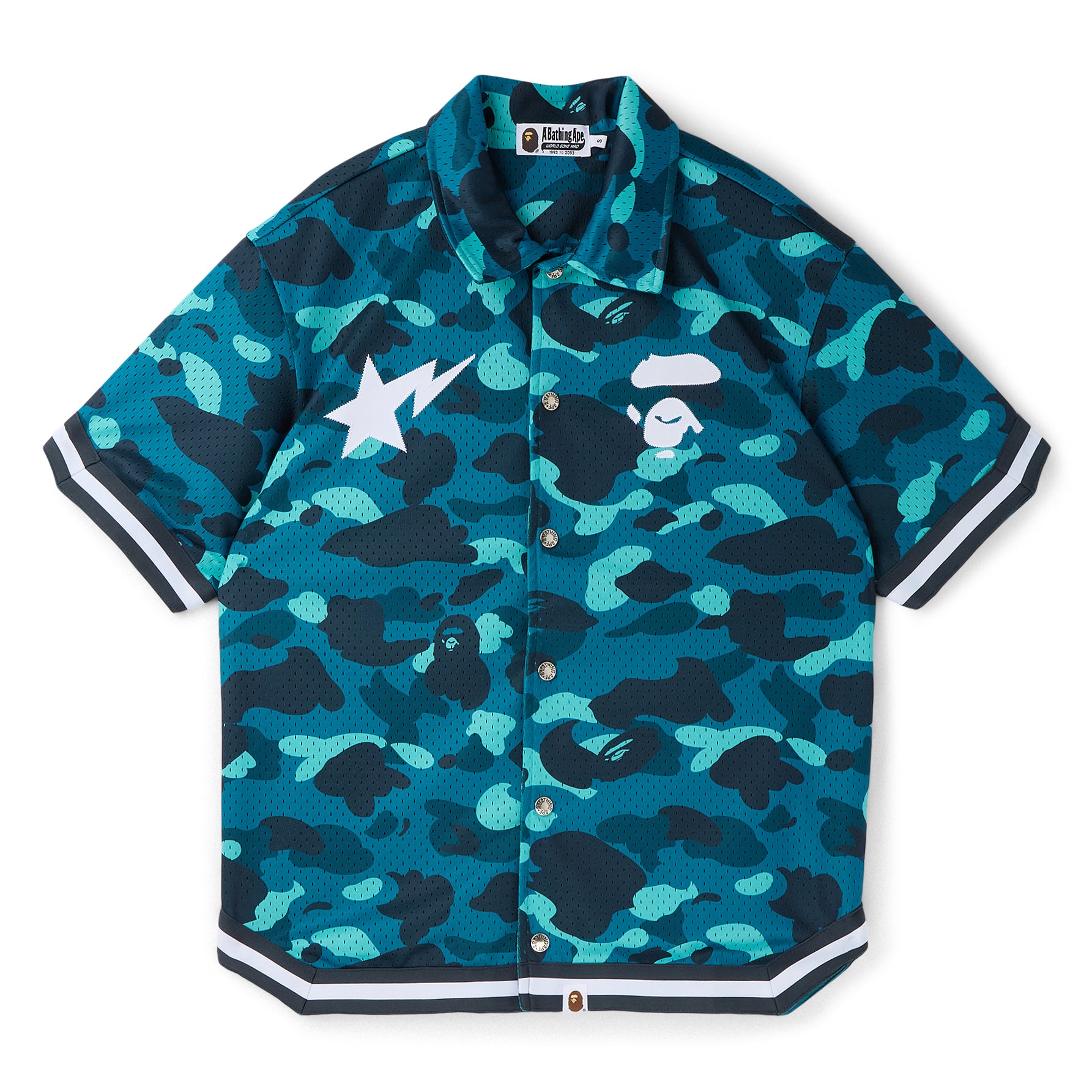A Bathing Ape Color Camo Warm Up Ss Shirt M (Green) – CNCPTS