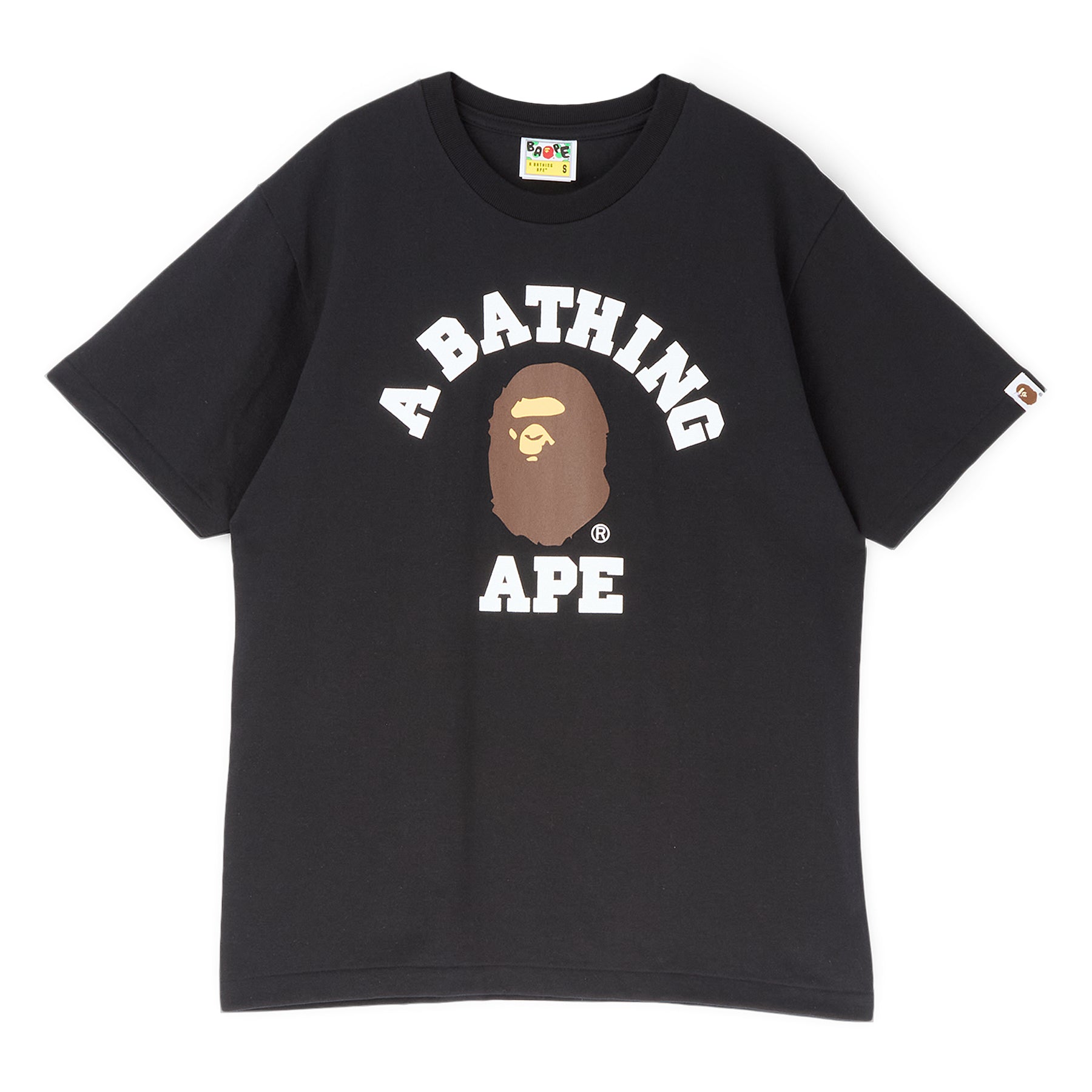 チャーミー様　A BATHING APE 黒 Tシャツ A Bathing Ape College Tee M (Black) – CNCPTS