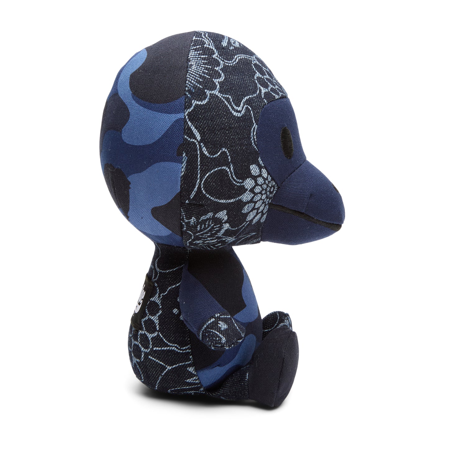 A Bathing Ape Patchwork Baby Milo Plush Doll M (Navy)
