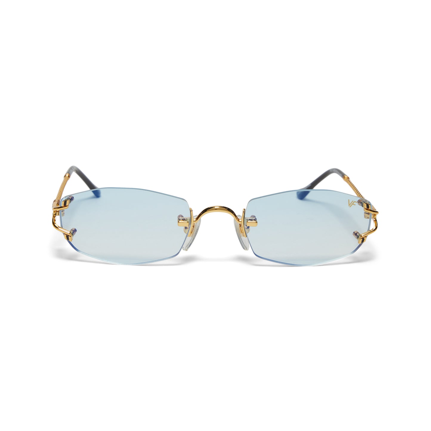 Vintage Frames Aspen Rimless Drill Mount (Yellow Gold/Blue Gradient Flash)