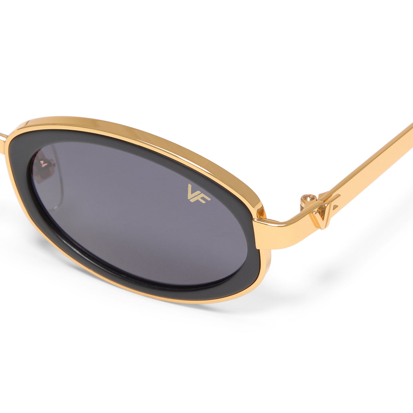 Vintage Frames Sincere 24KT (Yellow Gold/Matte Black)