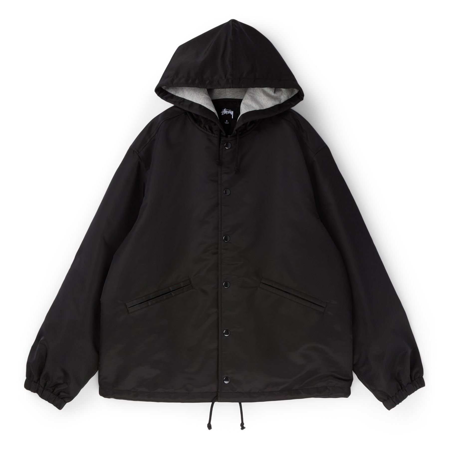 Stussy Hooded Coaches Jacket (Black) – CNCPTS