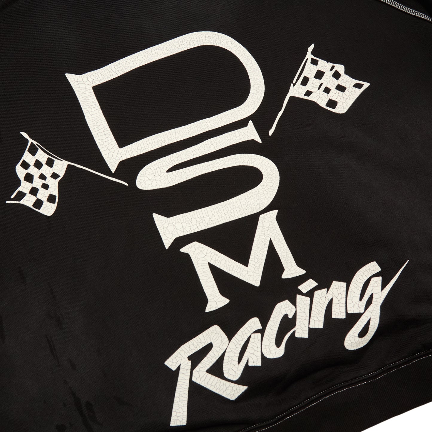 Diet Starts Monday Contrast Stitch Hoodie (Vintage Black)