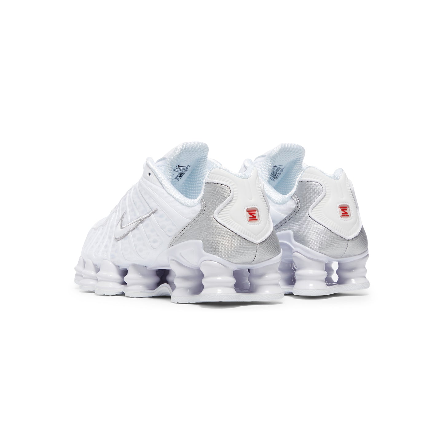 Nike Womens Shox TL (White/Metallic Silver/Max Orange)