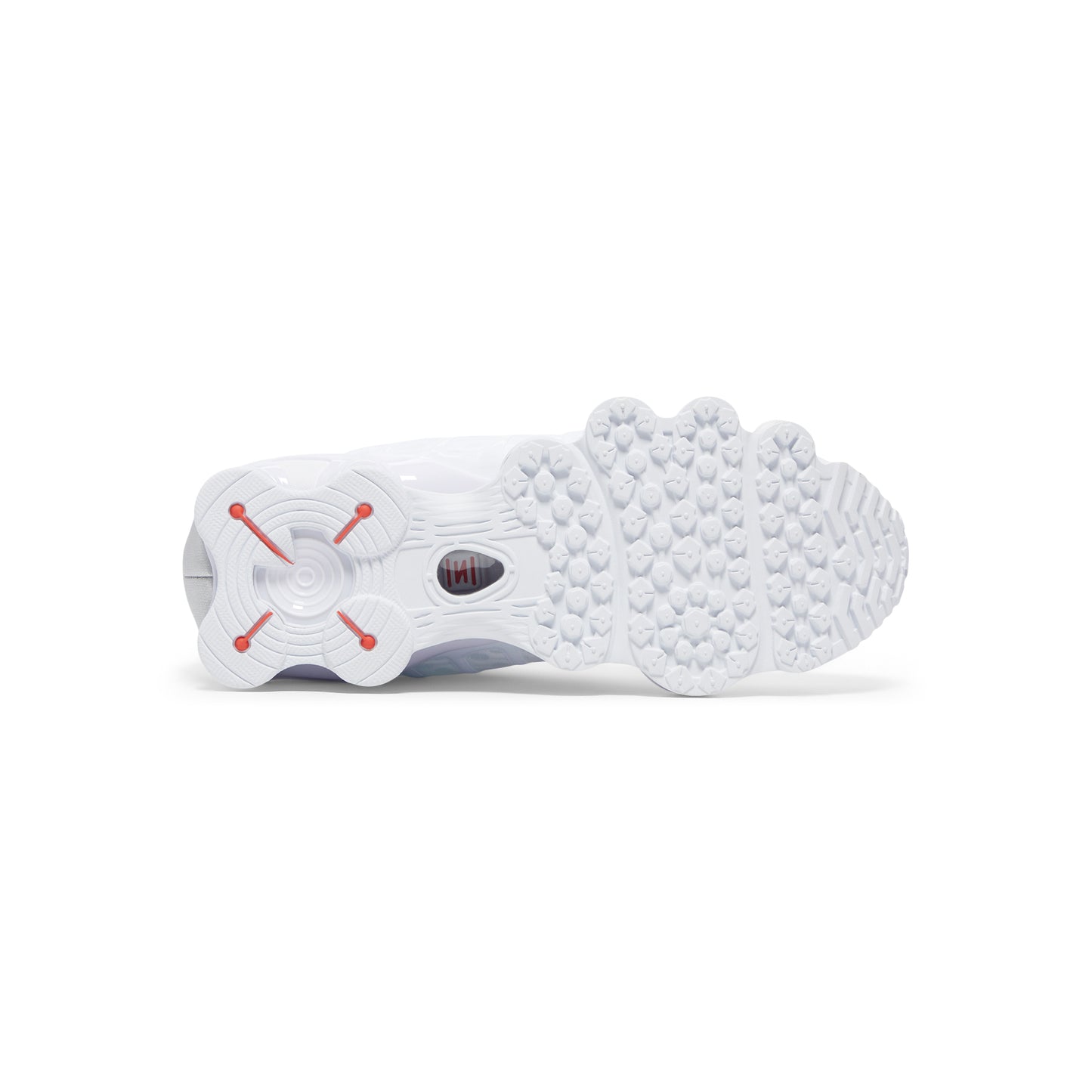 Nike Womens Shox TL (White/Metallic Silver/Max Orange)