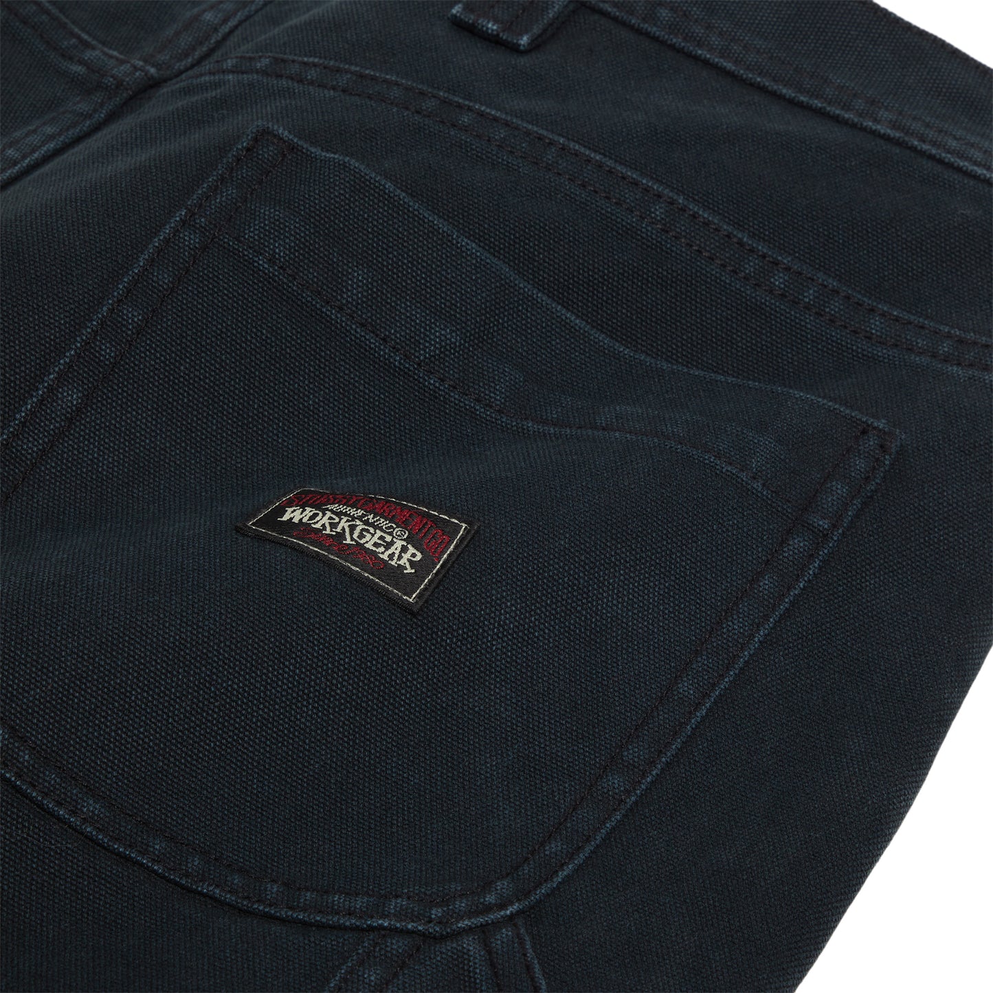Stussy Work Short Washed Canvas Shorts (Black)