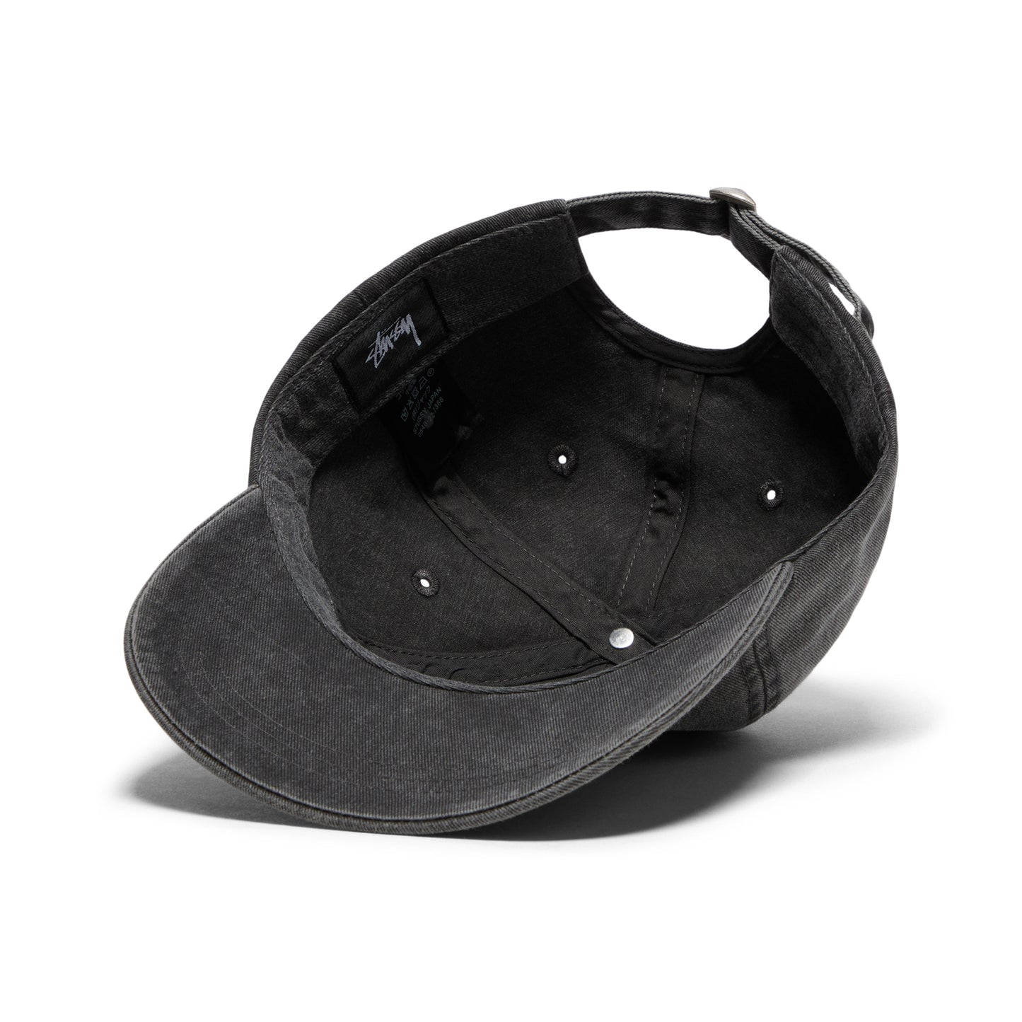 Stussy Basic Washed Low Pro Cap (Charcoal)
