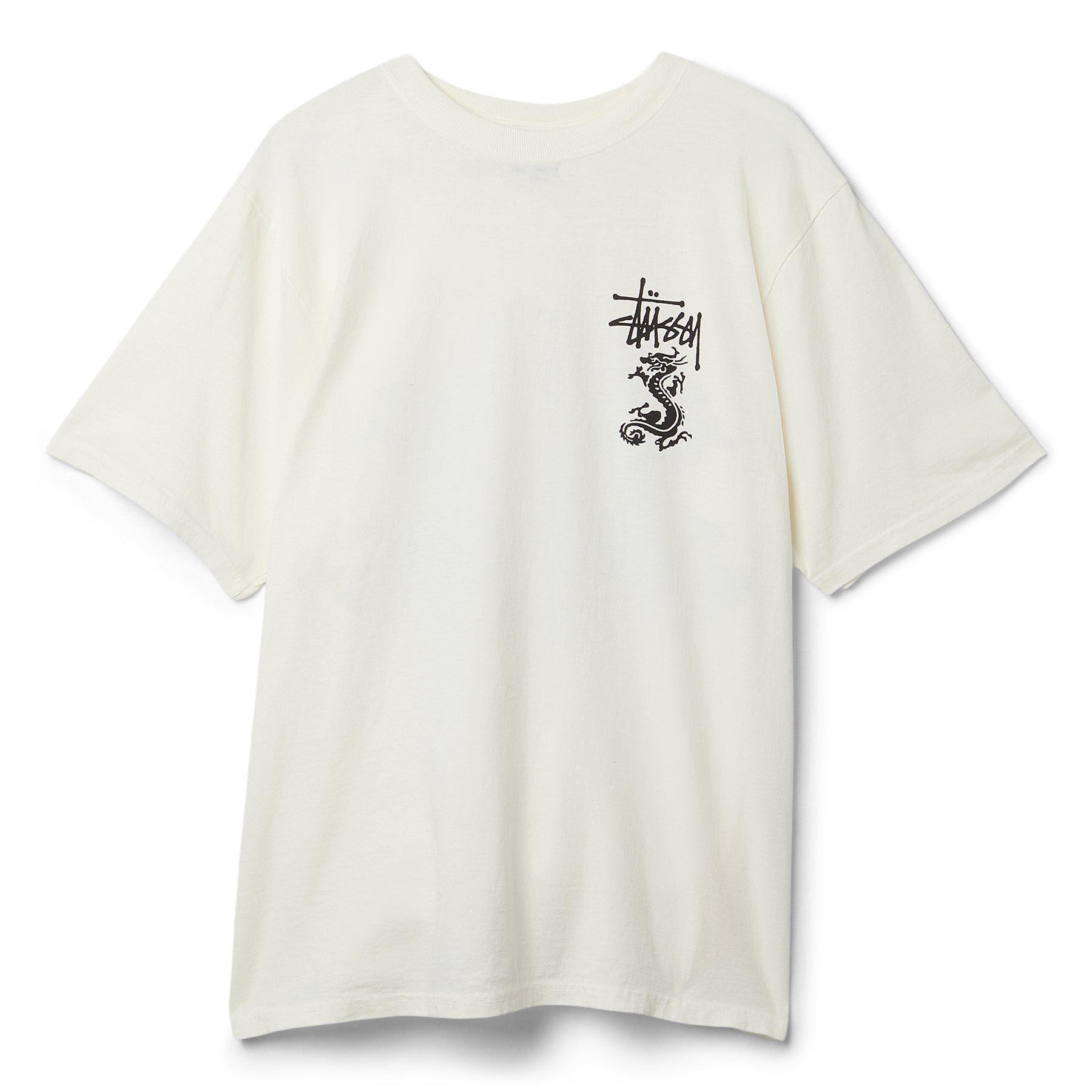 Double Dragon Tee Pigment Dyed – Natural | Tees | Stüssy