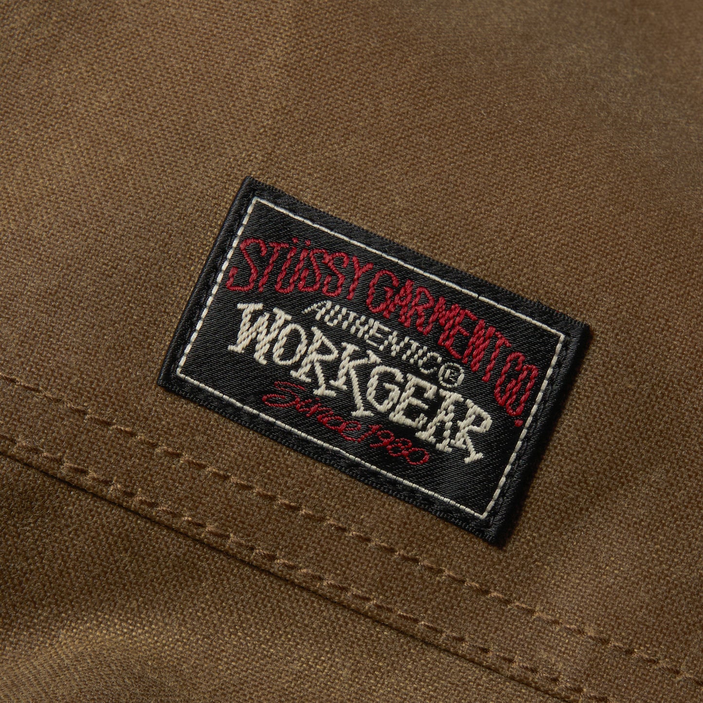 Stussy Work Jacket Waxed Cotton (Khaki)