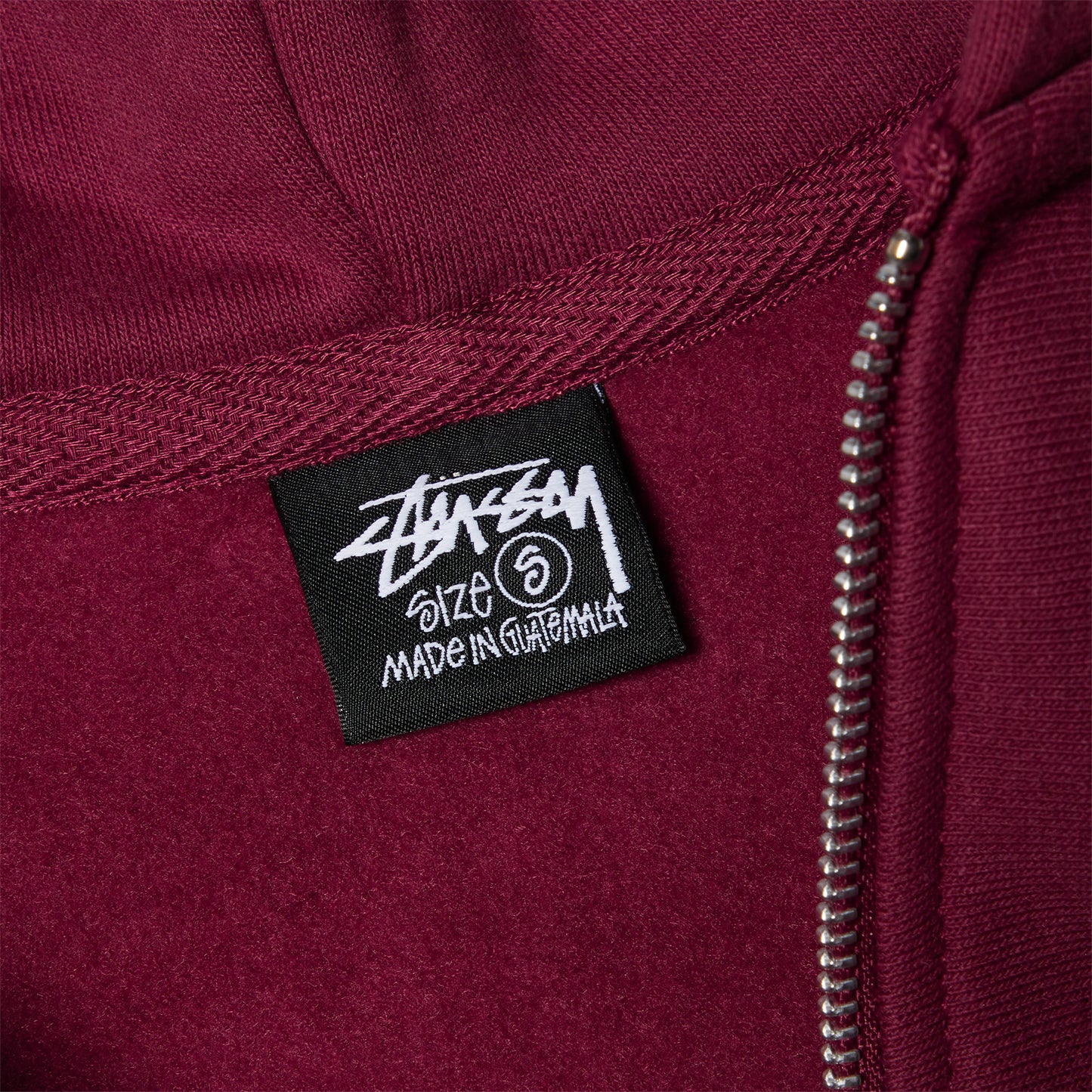 Stussy Mirror Zip Hoodie (Wine)