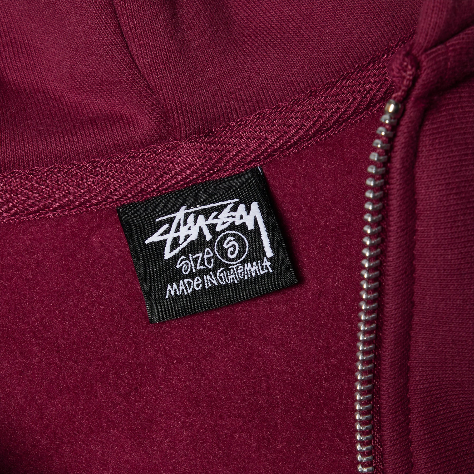 Stussy Mirror Zip Hoodie (Wine)