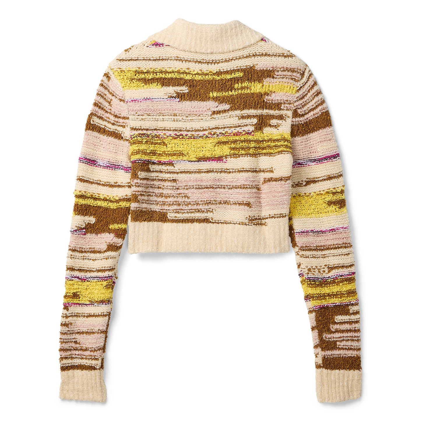 Moschino Jeans Cropped Sweater (Brown/White)