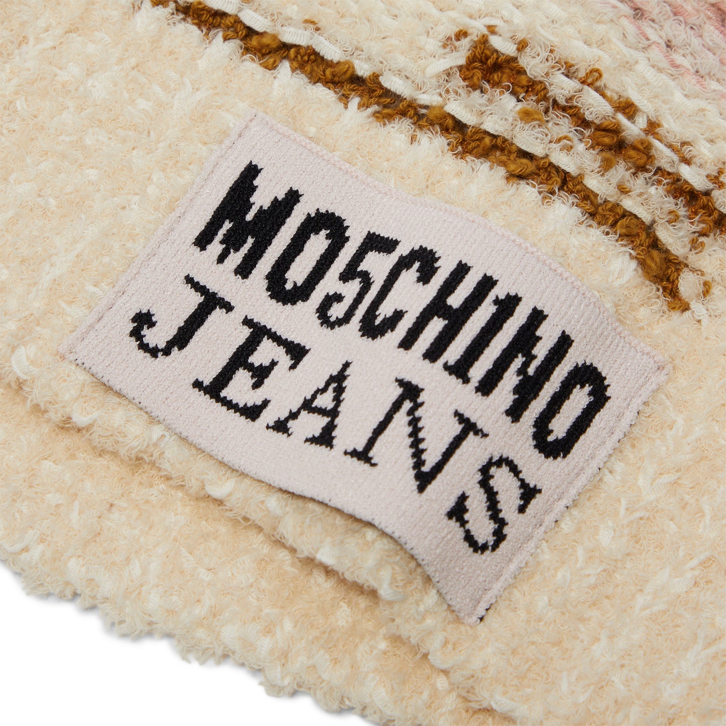Moschino Jeans Cropped Sweater (Brown/White)