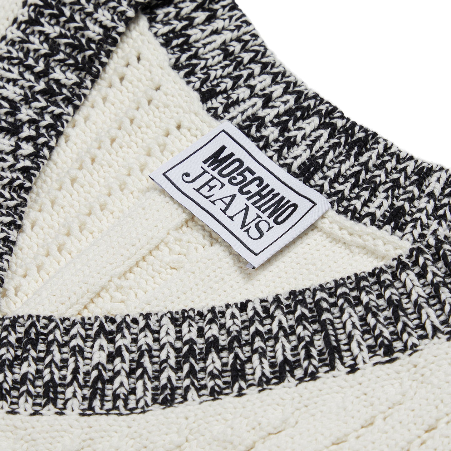 Moschino Jeans Urban Knit Sweater Vest (Ivory)