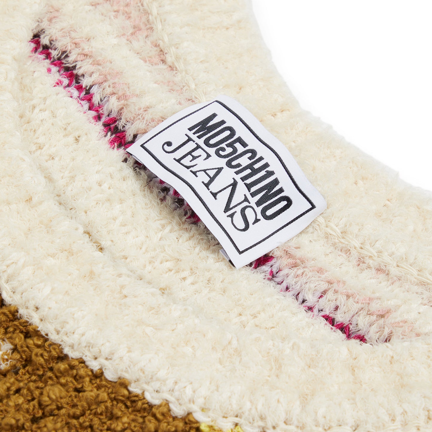 Moschino Jeans Knit Sweater Top (Brown/White)