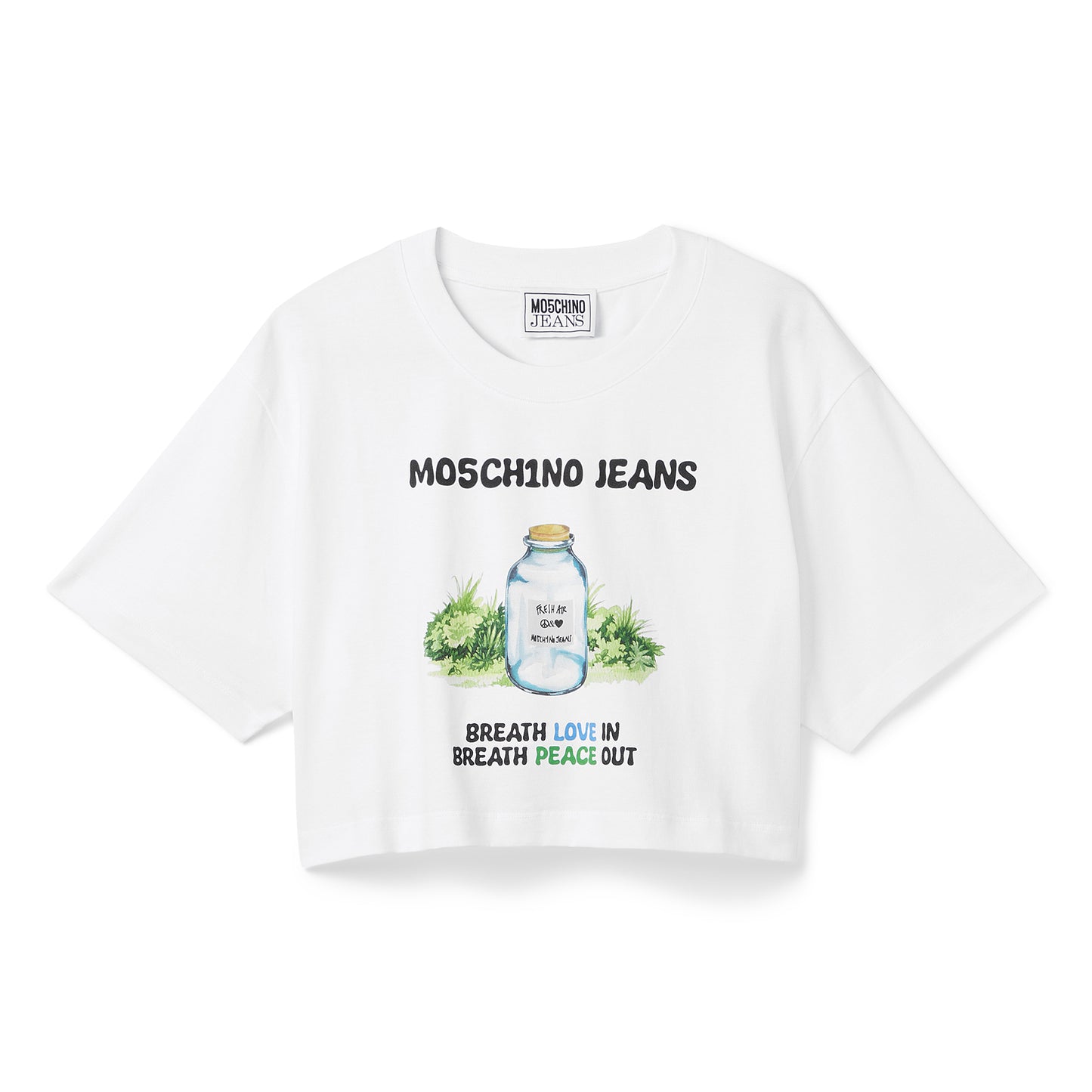 Moschino Jeans Cotton Jersey T-Shirt (White)
