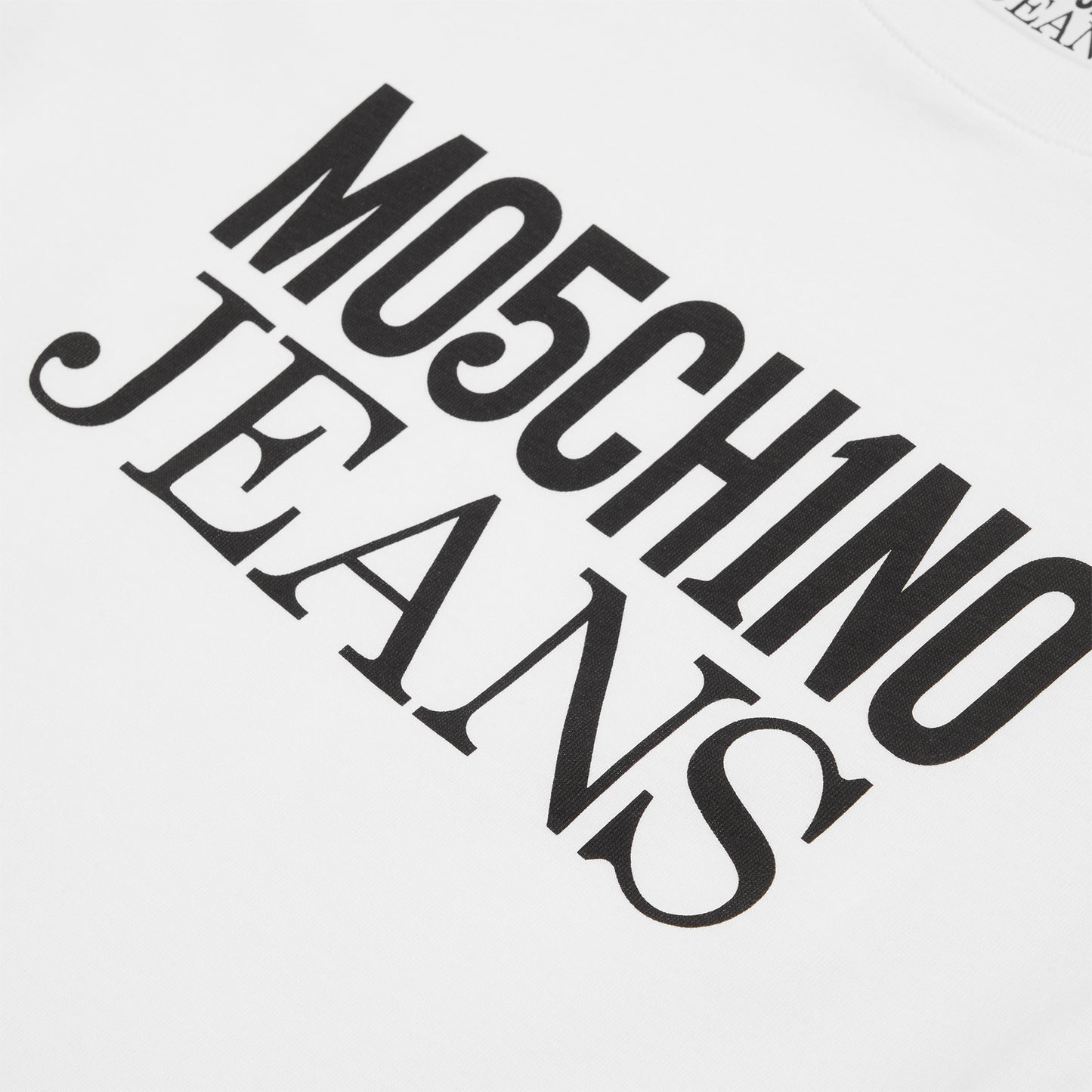 Moschino Jeans Logo Jersey T-Shirt (White)