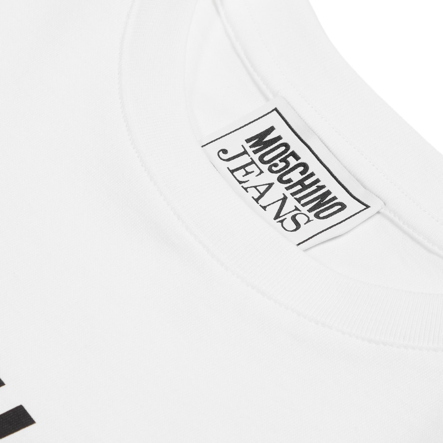 Moschino Jeans Logo Jersey T-Shirt (White)