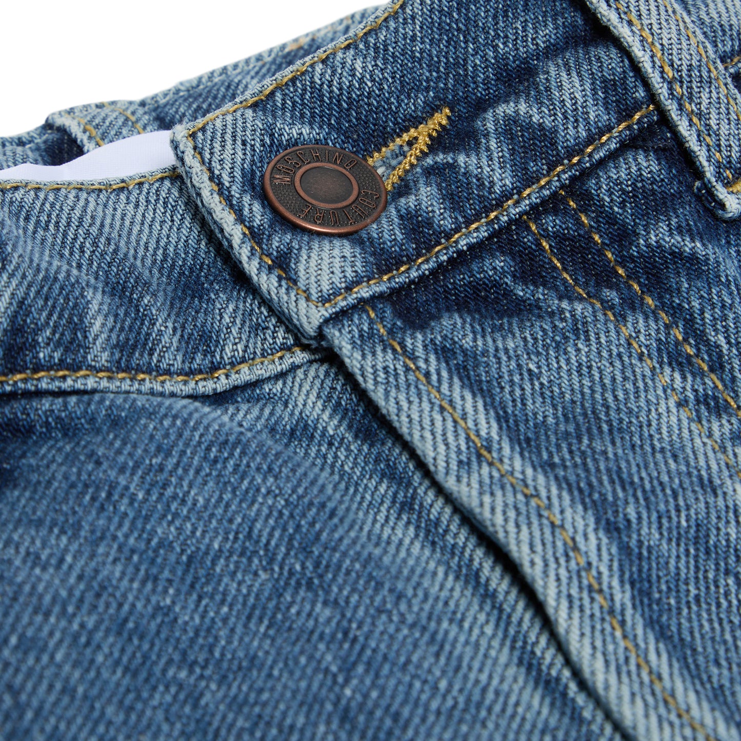 Moschino Crown Logo Denim Pants (Blue)