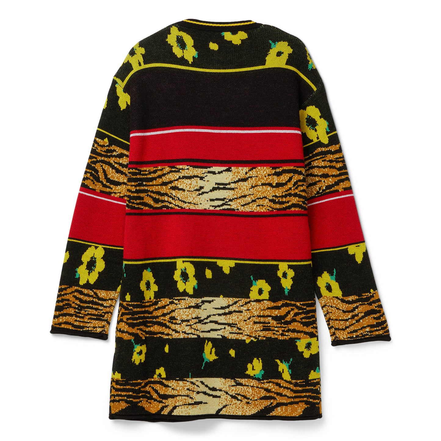 Moschino Jeans Knit Mixed Print Dress (Black)