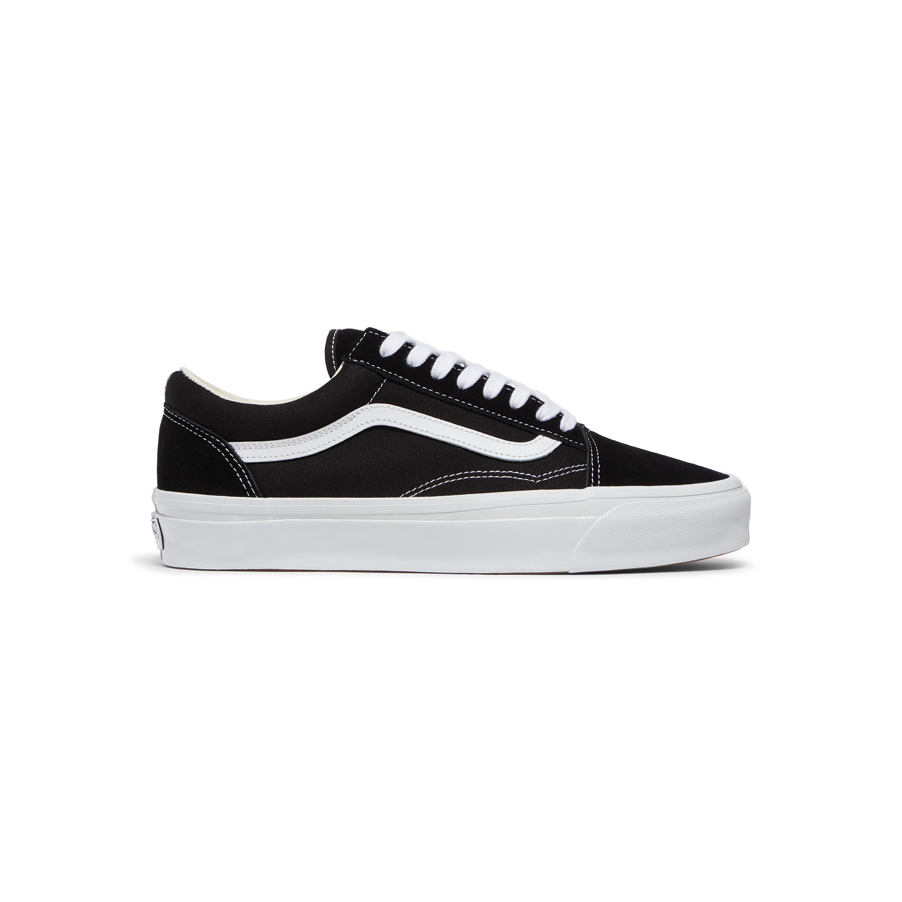 VANS★OLD SKOOL★兼用★LEATHER BLACK/TRUE WHITE Vans Old Skool LX Black White Leather VN000VOJ1NS Men's 8-13