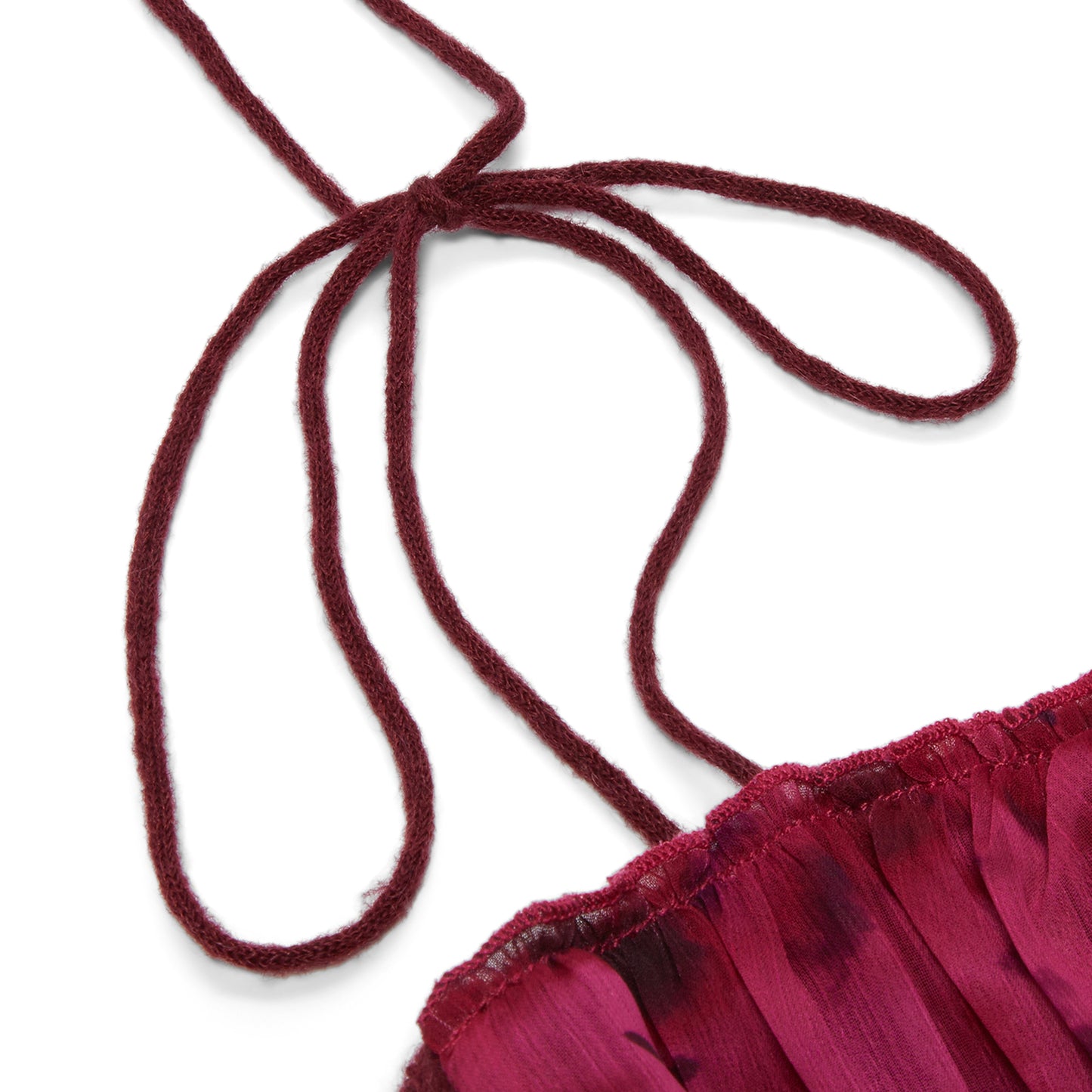 Danielle Guizio Ruched Chiffon Knit Tank (Pink)