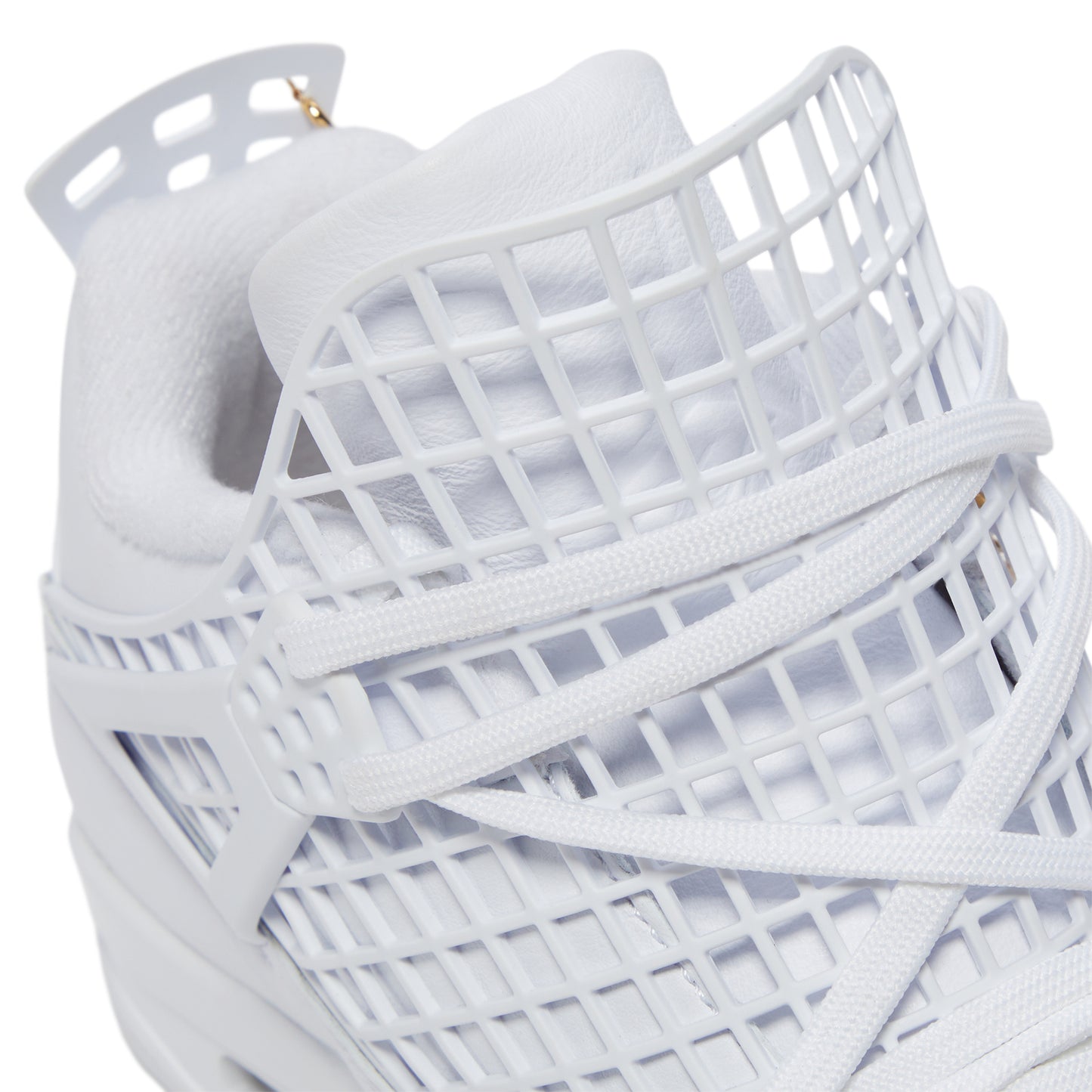 Nike Womens Air Jordan 4 Net (White/Phantom/Metallic Gold)