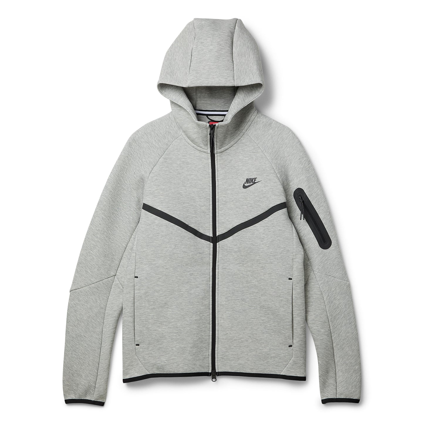 Nike Tech Full-Zip Windrunner Hoodie (Dark Grey Heather/Black)
