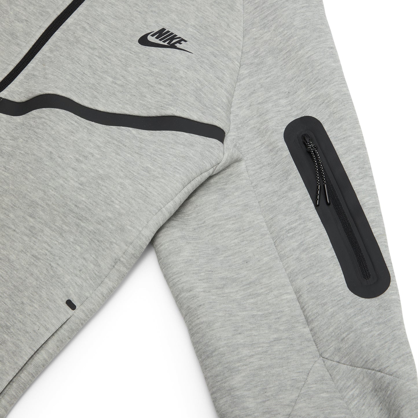 Nike Tech Full-Zip Windrunner Hoodie (Dark Grey Heather/Black)