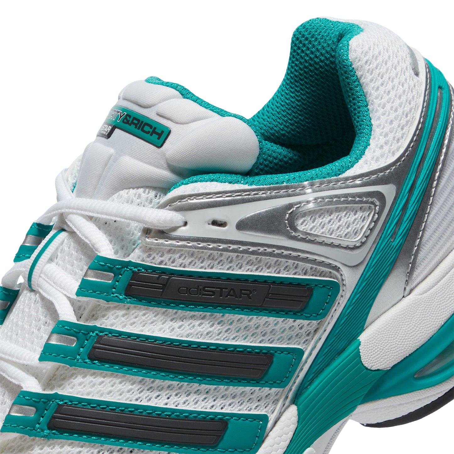 adidas x Sporty & Rich Adistar Control 5 (Cloud White/Carbon/Pure Teal