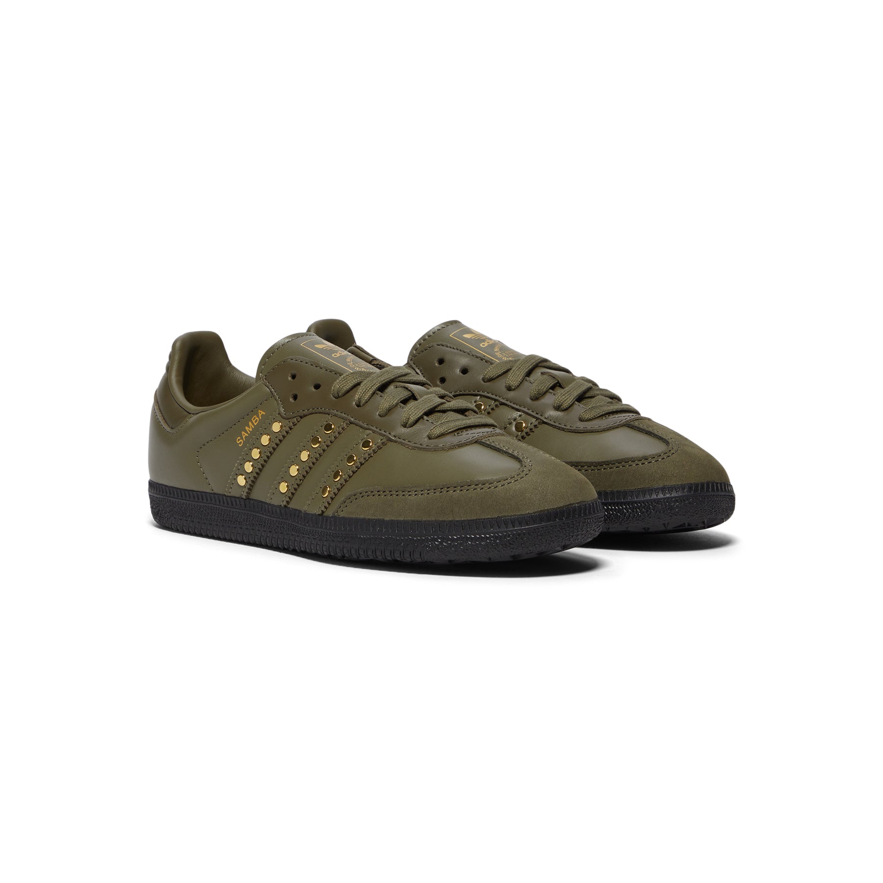 adidas Womens Samba OG (Medium Dark Khaki/Olive Strata/Core Black)