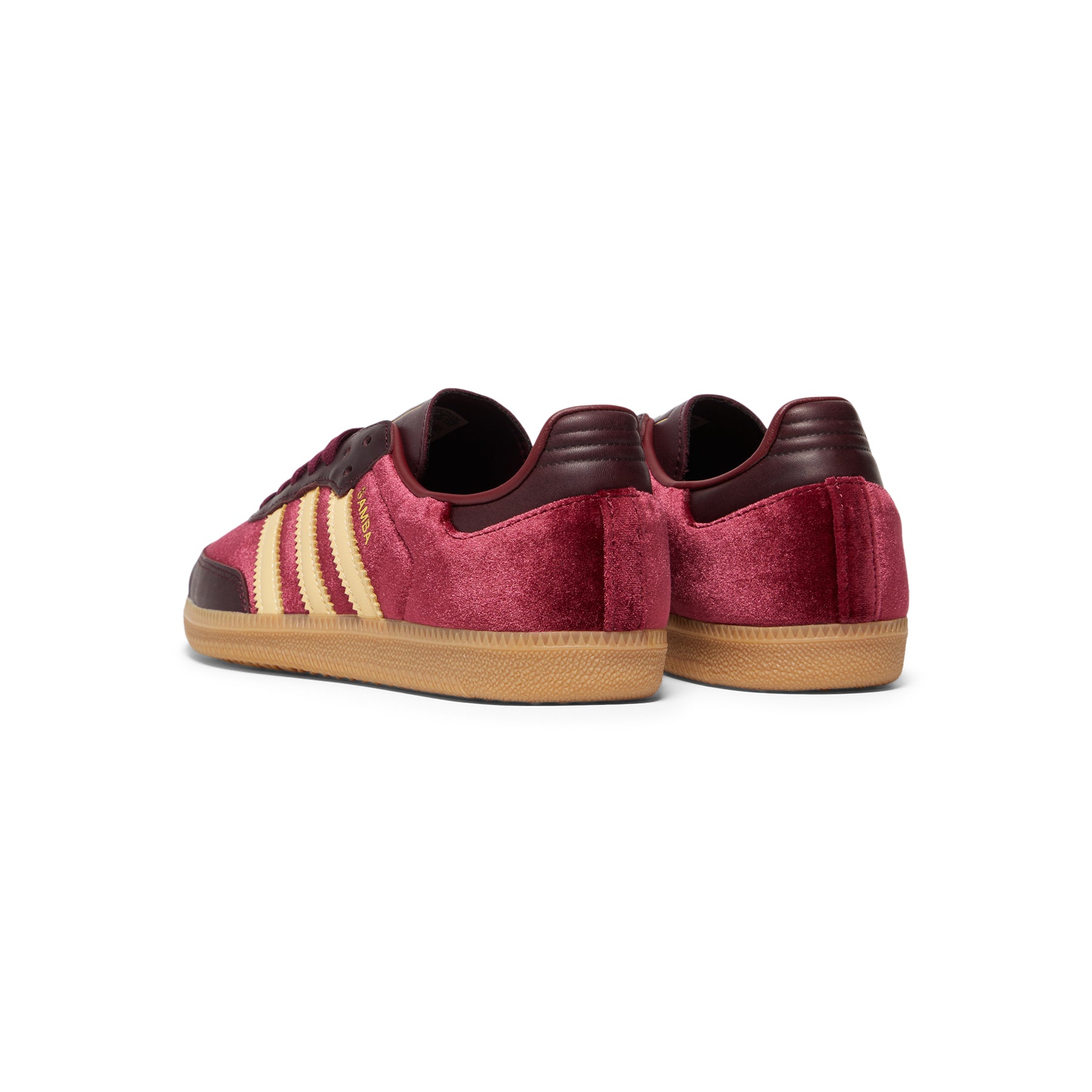 adidas Womens Samba OG Velvet (Shadow Red/Maroon/Gum)