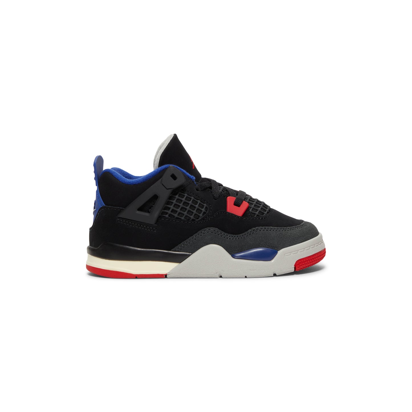 Nike Jordan 4 Retro OG Kids TD (Black/Fire Red/Deep Royal Blue)