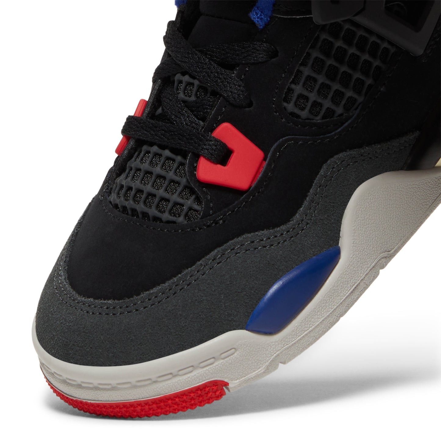 Nike Jordan 4 Retro OG Kids TD (Black/Fire Red/Deep Royal Blue)
