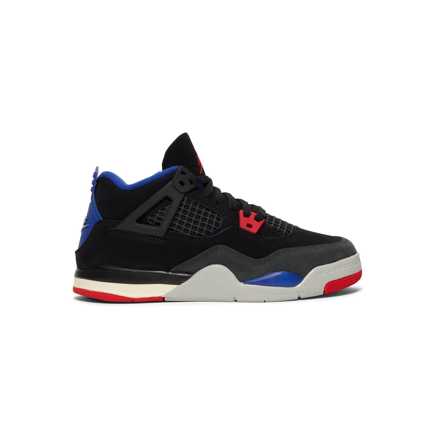 Nike Jordan 4 Retro OG Kids PS (Black/Fire Red/Deep Royal Blue)