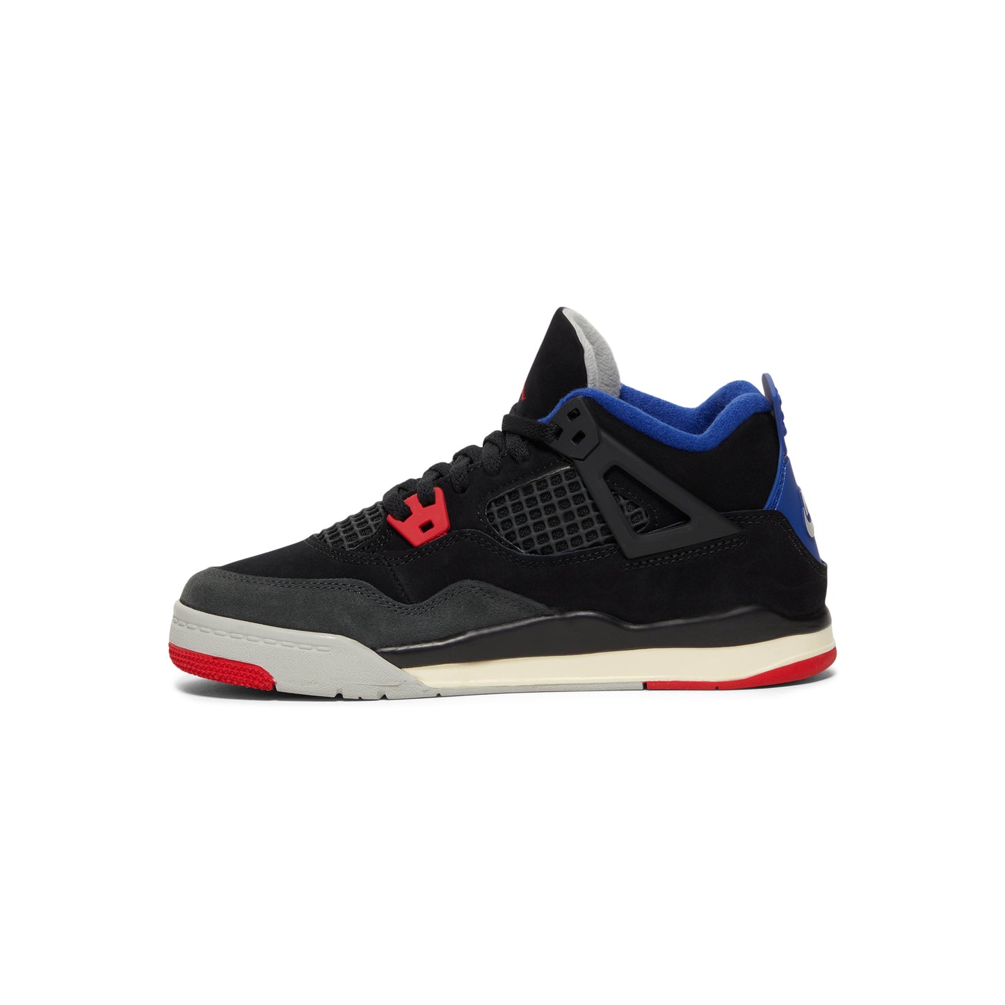 Nike Jordan 4 Retro OG Kids PS (Black/Fire Red/Deep Royal Blue)