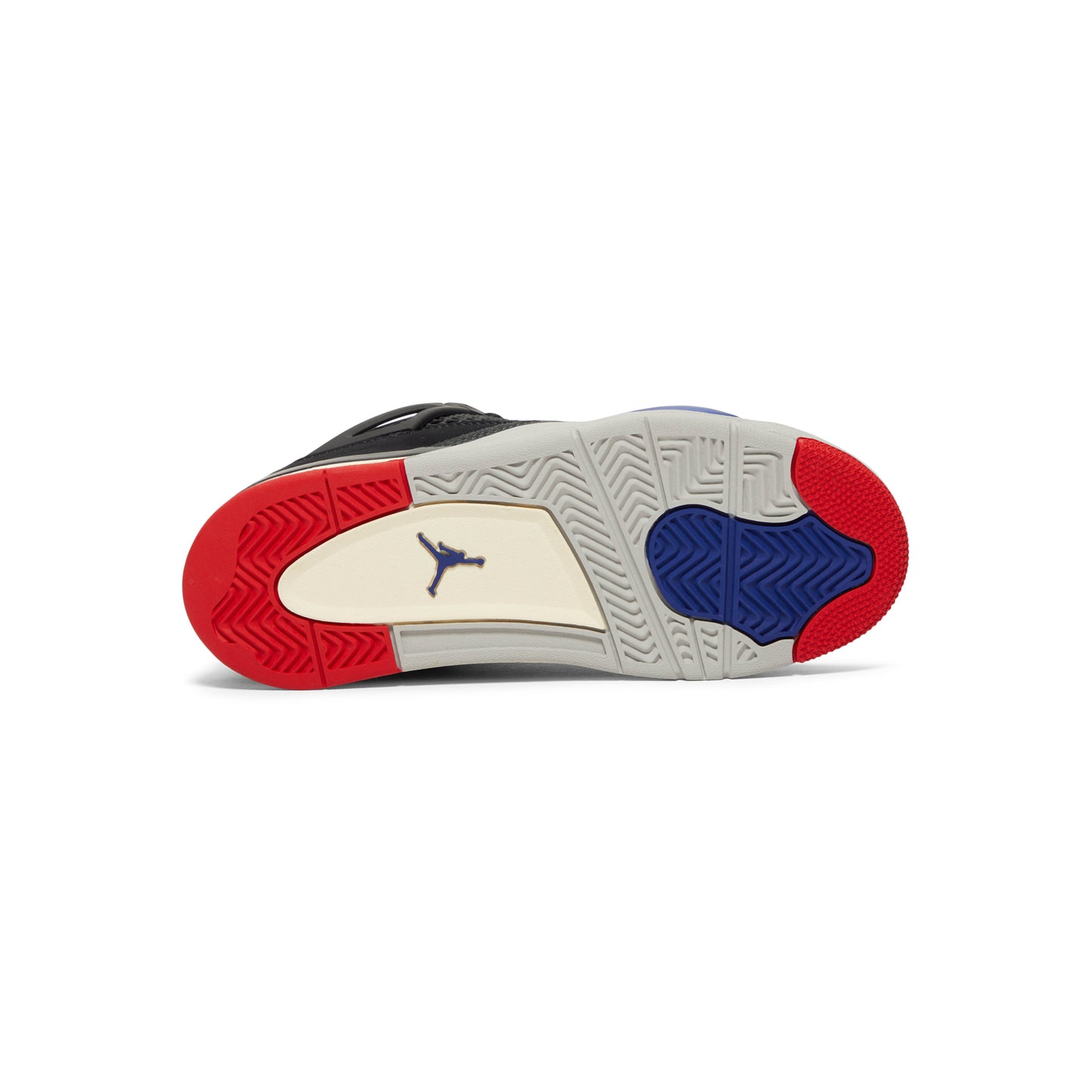 Nike Jordan 4 Retro OG Kids PS (Black/Fire Red/Deep Royal Blue)
